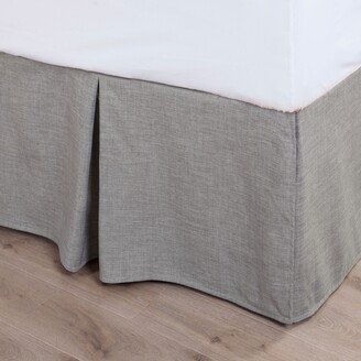 Carmen Solid Taupe Linen Bed Skirt