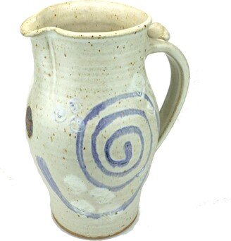 stoneware Serving Pitcher Pentacle Spiral Water