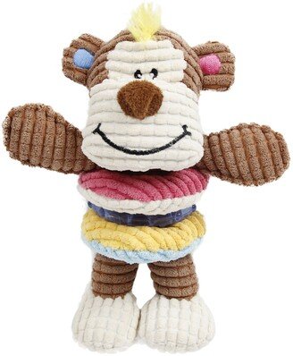 'Hugga-Bear' Plush Squeaking and Rubber Teething Newborn Puppy Dog Toy