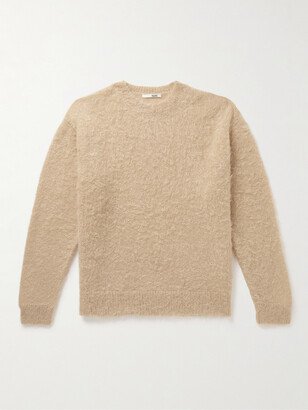 Brushed Mohair and Wool-Blend Sweater-AA