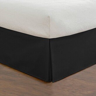 King Tailored Poplin Bedskirt 18 Drop Black