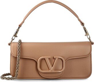 VLogo Signature Foldover Top Shoulder Bag-AA