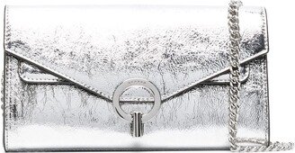 Yza metallic clutch bag