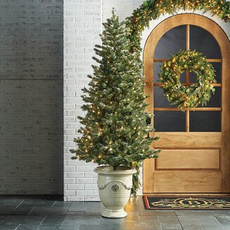 Montana Outdoor Flocked Pine Full Profile Tree