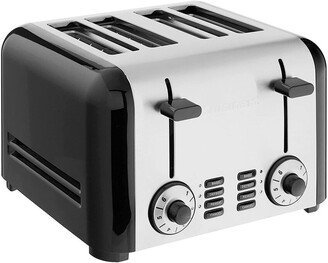 4-Slice Brushed Stainless Hybrid Toaster-AA