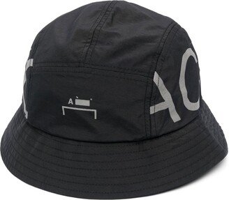 Logo-Print Bucket Hat-AB