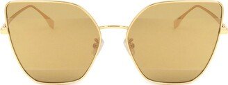 Fendi Eyewear Butterfly Frame Sunglasses