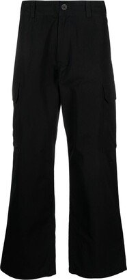 Wide-Leg Cotton Cargo Trousers-AE