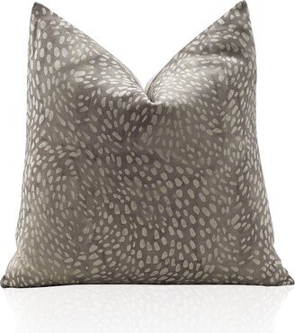 Speckled Pillow Cover in Taupe Fawn, Designer Throw Pillows, Bed Pillows