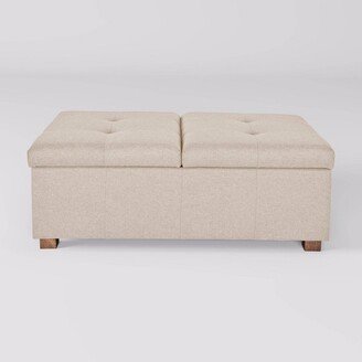 Yves Double Opening Oversized Storage Ottoman