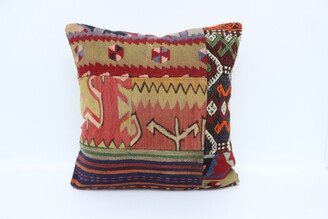 Kilim Pillow Cases, Covers, Personalized Pillow, Red Cushion Case, Geometric Natural 2886