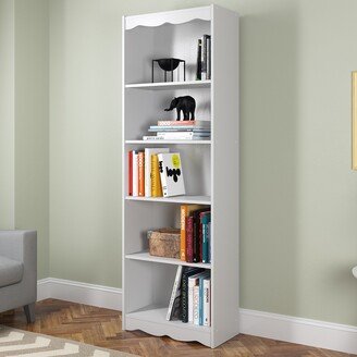 Porch & Den Alma Frost White 72-inch Bookcase