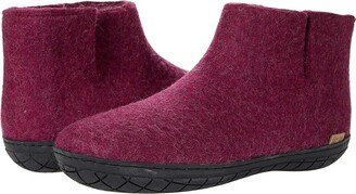 Glerups Wool Boot Rubber Outsole (Cranberry/Black Rubber) Shoes