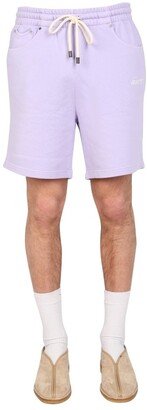 MOUTY Logo Embroidered Bermuda Shorts