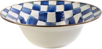 Royal Check Enamel Serving Bowl