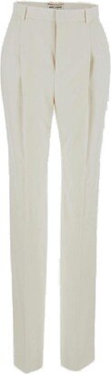 Pleated High-Waist Trousers