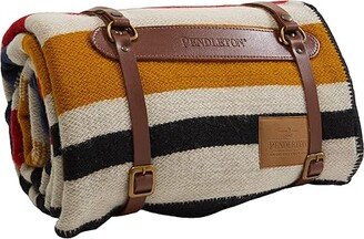 Wool Carrier with Throw (Boulder Stripe) Blankets