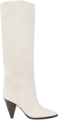 Almond Toe Knee-High Boots-AB