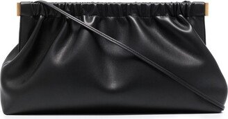 Bar vegan-leather clutch bag