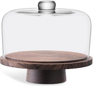 City dome and walnut stand