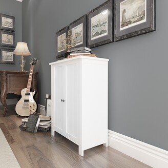 Bathroom Floor Storage Cabinet with Double Door-AA