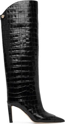 Alizze 85 embossed leather boots