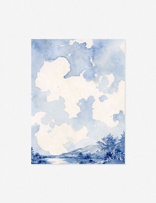 Lulu and Georgia Blue Landscape Print by Laurel-Dawn Latshaw
