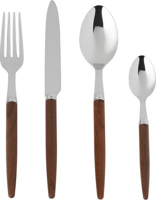 Brown Jonc Flatware Set, 4 pcs