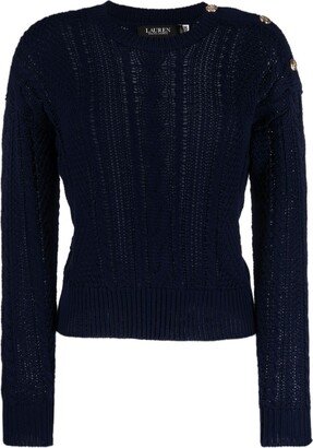 Yenfled cable-knit jumper