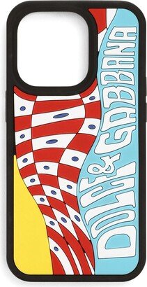 logo-print iPhone 14 Pro case