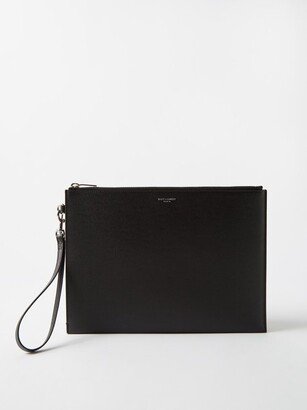 Logo-print Leather Pouch