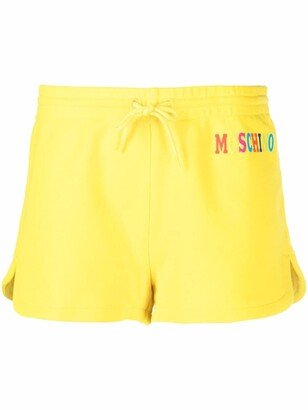 Logo-Print Track Shorts-AL