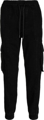 Drawstring Cotton Tapered Trousers