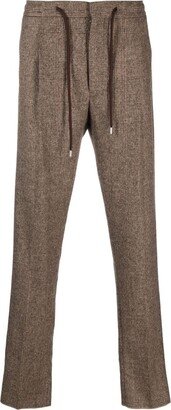 Cropped Tapered-Leg Trousers-AN