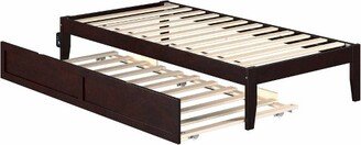 Twin Colorado Bed with Twin Trundle Espresso - AFI