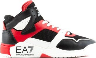 Logo-Print Hi-Top Sneakers-AB