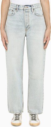 90's Crop Low Slung jeans in blue cotton