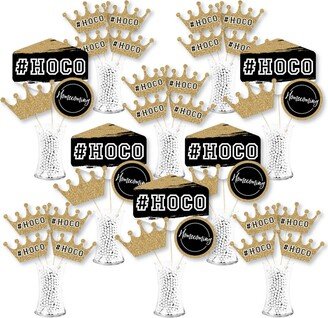 Big Dot Of Happiness Hoco Dance - Homecoming Centerpiece Sticks - Showstopper Table Toppers - 35 Pc