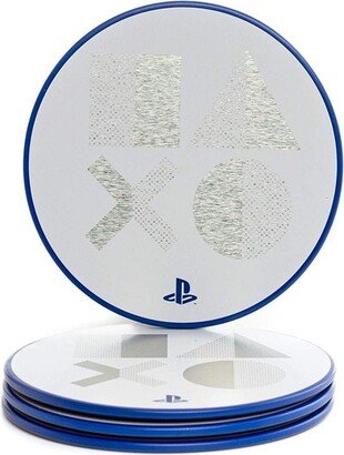 Paladone Products Ltd. PlayStation PS5 Metal Drink Coasters | Set of 4