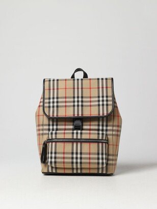 Dewey backpack in check cotton