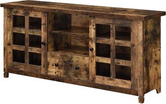 Newport Park Lane 1 Drawer TV Stand with Storage Cabinets and Shelves for TVs up to 65 Barnwood - Breighton Home