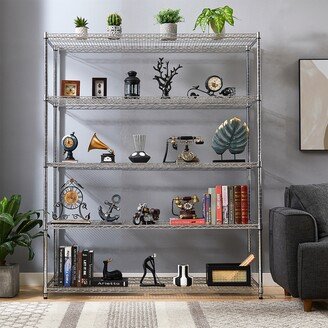 TONWIN 5 Tiers of Chrome-plated Adjustable Shelving