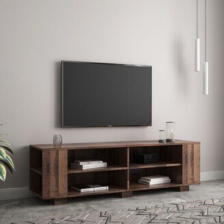 Kahomvis 59.25 in. TV Console with 8-Open-Shelves Fits TV's up to 65 in.