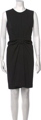 Virgin Wool Knee-Length Dress-AC