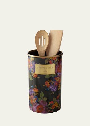 Flower Market Black Utensil Holder