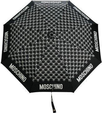 Monogram-Print Umbrella-AA