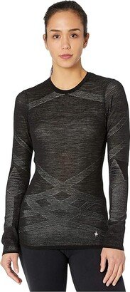 Intraknit Merino 200 Crew (Black/White) Women's Clothing