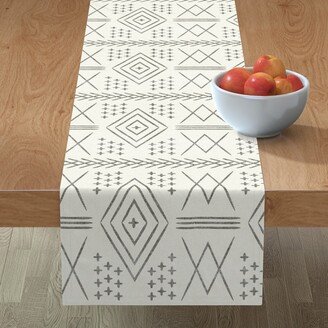 Table Runners: Vintage Moroccan Table Runner, 90X16, Beige