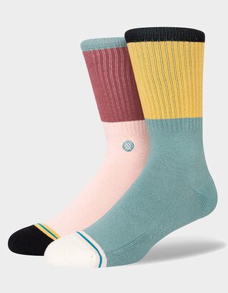 Blocked Mens Crew Socks