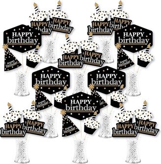 Big Dot Of Happiness Adult Happy Birthday - Centerpiece Sticks Showstopper Table Toppers 35 Pc